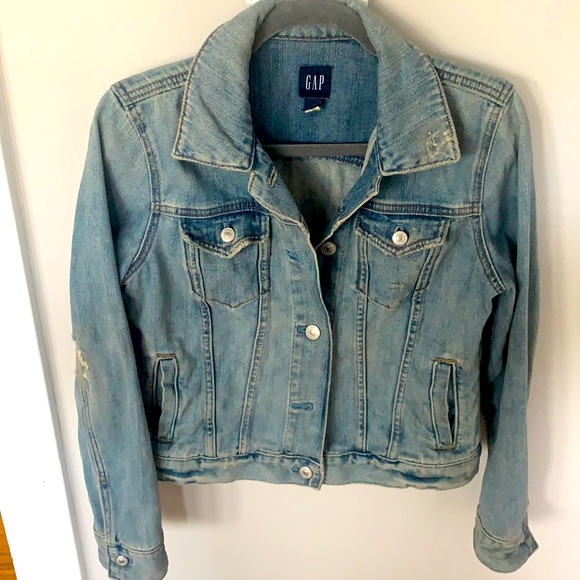 GAP Jackets & Blazers - Gap Distressed denim jacket